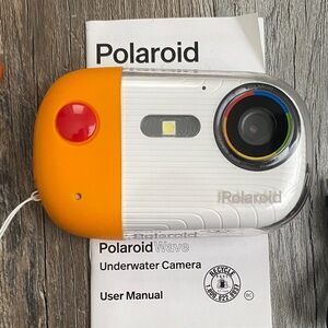 Polaroid Orange and White Underwater Camera